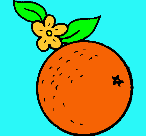 Dibujo naranja pintado por Florenica