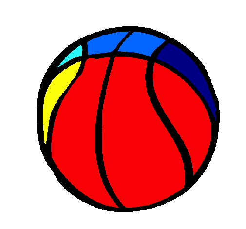 Dibujo Pelota de básquet pintado por minne