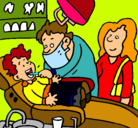 Dibujo Niño en el dentista pintado por rommel09