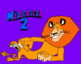 Dibujo Madagascar 2 Alex pintado por nayua