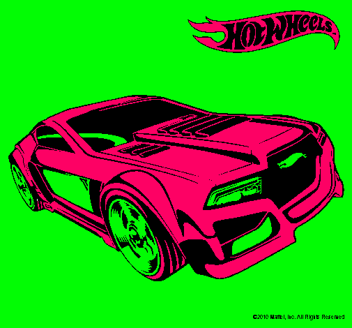 Dibujo Hot Wheels 5 pintado por rffrt