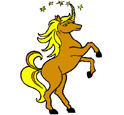 Dibujo Unicornio pintado por silviamora