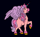 Dibujo Unicornio con alas pintado por AlexJ7 