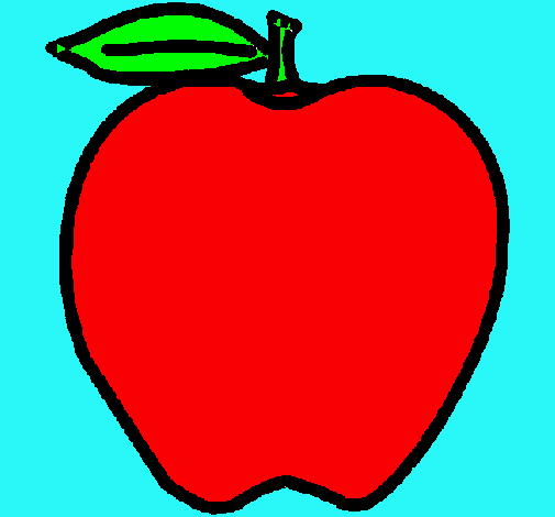 Dibujo manzana pintado por Florenica