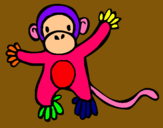 Dibujo Mono pintado por catalt