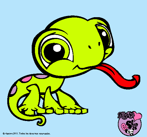 Dibujo Lagarto Littlest Pet Shop pintado por jenhizita 