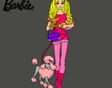 Dibujo Barbie con sus mascotas pintado por sofia34ha2