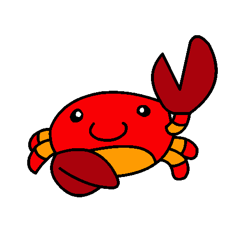 Dibujo Acuarel el cangrejo pintado por Albert-F