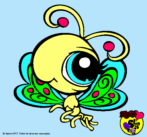 Dibujo Mariposa Littlest Pet Shop pintado por mailey