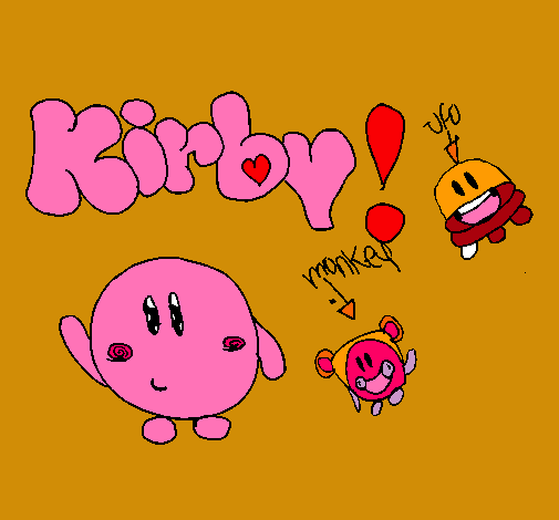 Dibujo Kirby 4 pintado por chupi