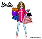 Dibujo Barbie de compras pintado por ghgfjtfju