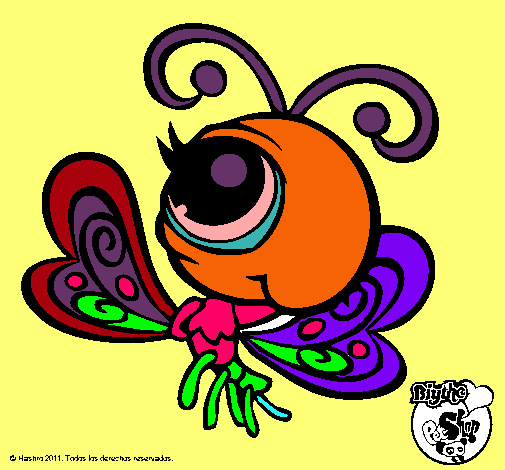 Dibujo Mariposa Littlest Pet Shop 2 pintado por luciasalas