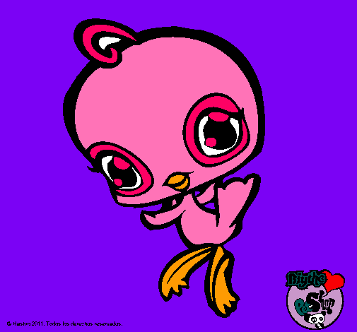 Dibujo Pajarito Littlest Pet Shop pintado por payolandia