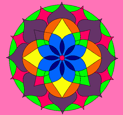 Dibujo Mandala 14 pintado por milemango