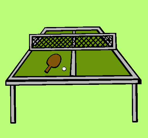 Dibujo Tenis de mesa pintado por rffrt