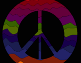 Dibujo Símbolo de la paz pintado por dana01800