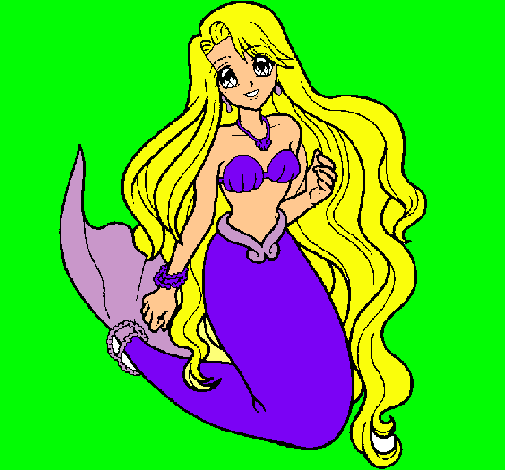 Dibujo Sirenita pintado por DianaLinda
