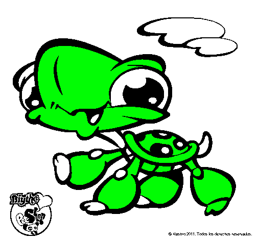 Dibujo Tortuga Littlest Pet Shop pintado por joseph812