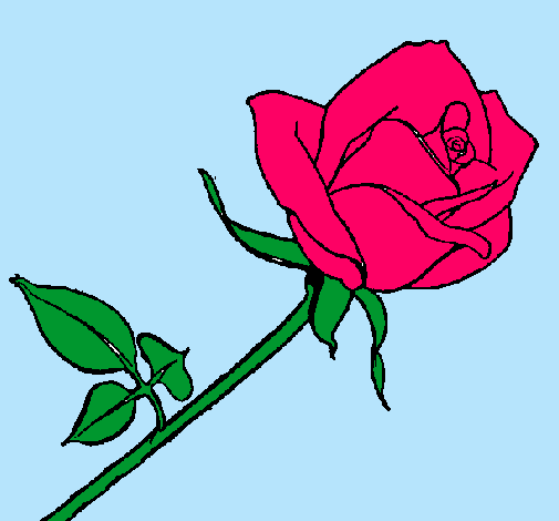 Dibujo Rosa pintado por florchyDC