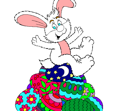 Dibujo Conejo de Pascua pintado por SofiTai