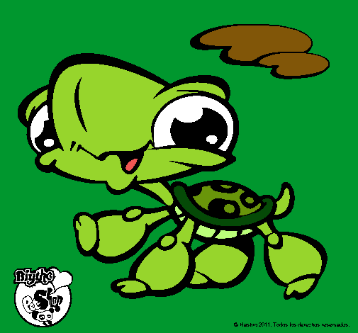 Dibujo Tortuga Littlest Pet Shop pintado por Johanna15