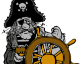 Dibujo Capitán pirata pintado por mateodv