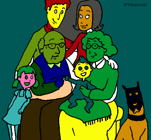 Dibujo Familia pintado por 230353