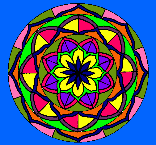 Dibujo Mandala 6 pintado por milemango