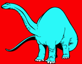 Dibujo Braquiosaurio II pintado por ingridnitzye