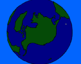 Dibujo Planeta Tierra pintado por MatiasIsr
