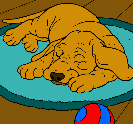 Dibujo Perro durmiendo pintado por Florchuu