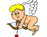 Dibujo Cupido pintado por desda