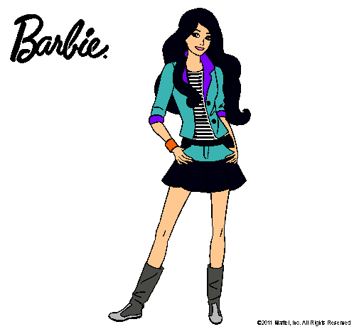 Dibujo Barbie juvenil pintado por vanetxu