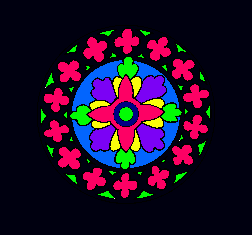 Dibujo Mandala 21 pintado por milemango