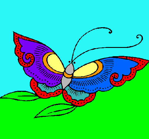 Dibujo Mariposa pintado por Valuchiii