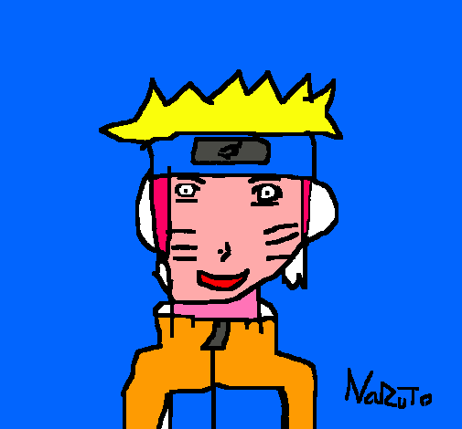 Dibujo Naruto pintado por wisaco