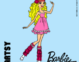 Dibujo Barbie Fashionista 1 pintado por monserra