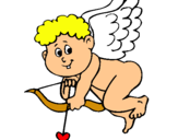 Dibujo Cupido pintado por pao754