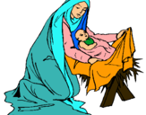 Dibujo Nacimiento del niño Jesús pintado por nnaath