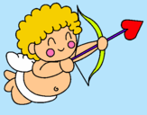 Dibujo Cupido pintado por cancholo