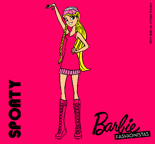 Dibujo Barbie Fashionista 4 pintado por ximee