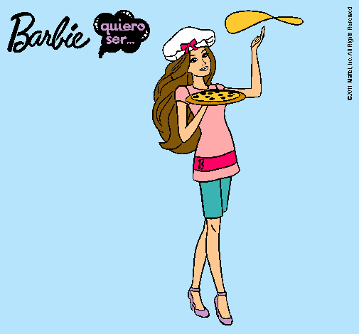 Dibujo Barbie cocinera pintado por Jessica--F