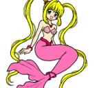 Dibujo Sirena con perlas pintado por Kiru-nyan