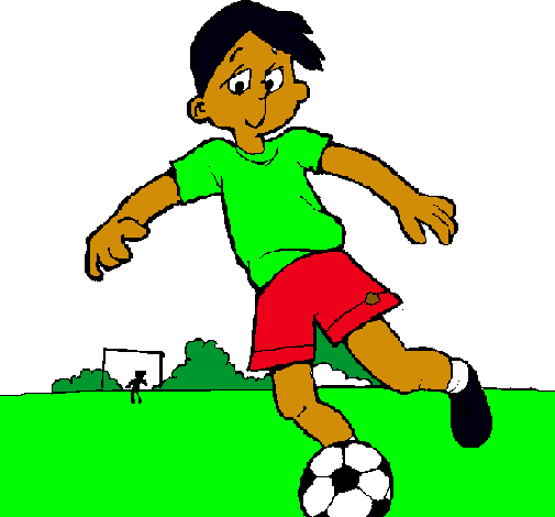 Dibujo Jugar a fútbol pintado por Belen1