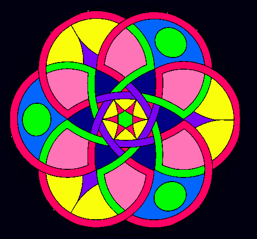 Dibujo Mandala 11 pintado por milemango