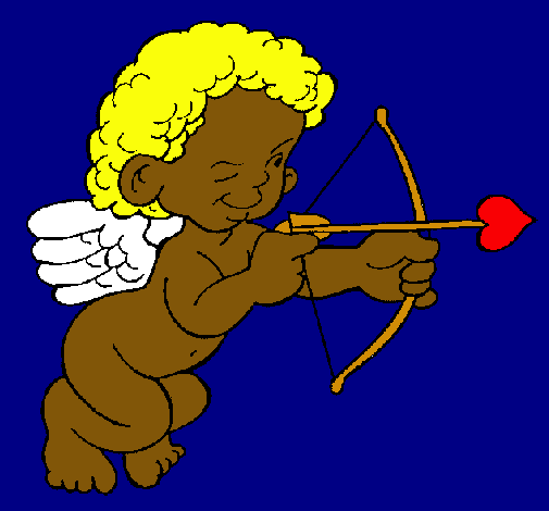 Cupido apuntando con la flecha