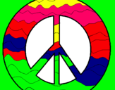 Dibujo Símbolo de la paz pintado por paZ123