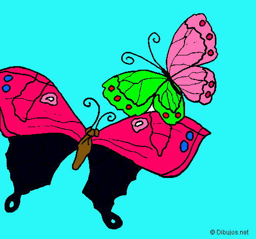 Dibujo Mariposas pintado por ASEZU