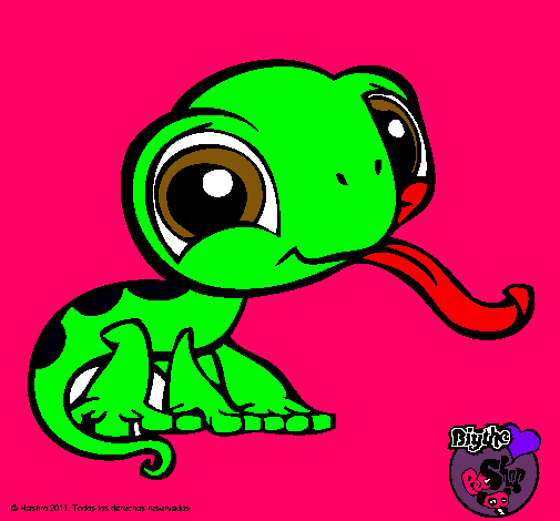 Dibujo Lagarto Littlest Pet Shop pintado por raymundo