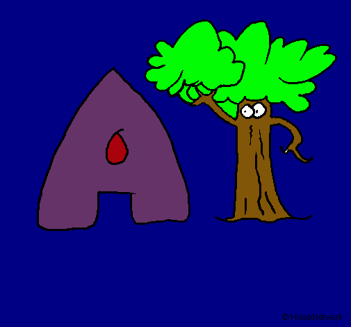 Dibujo Árbol pintado por danieliita